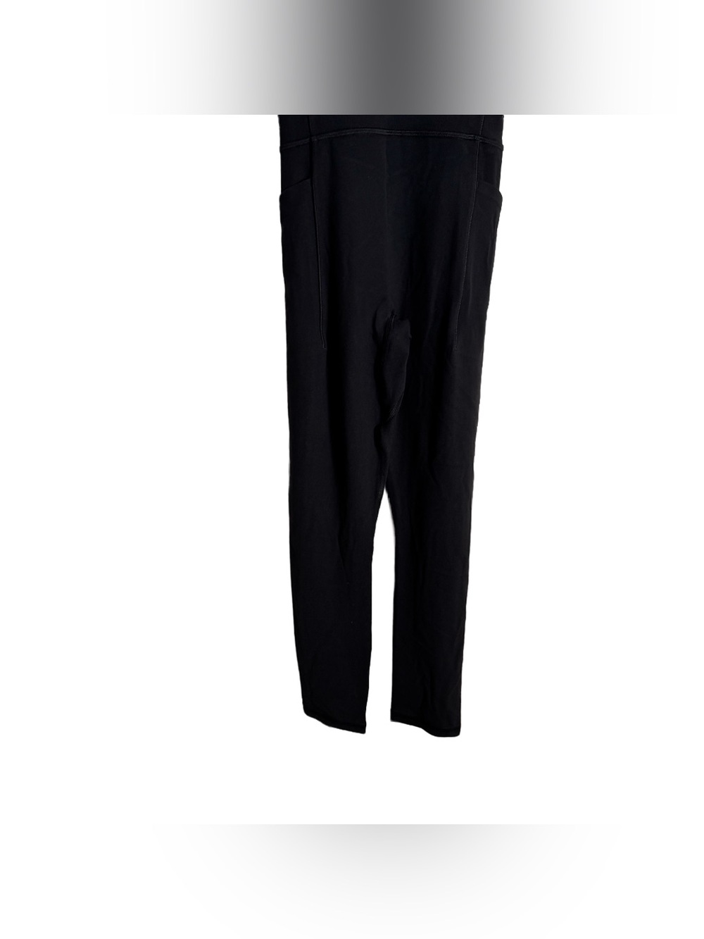 Athleta Salutation Bodysuit Women's XS Black Stretch Pockets Yoga Pilates NWT - Picture 5 of 7